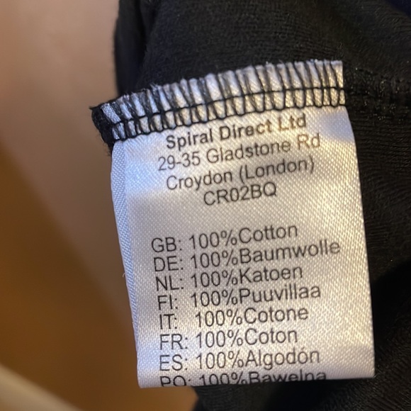 GOTH WRAP ALLOVER SLEEVELESS T-SHIRT BLACK L - Picture 9 of 9